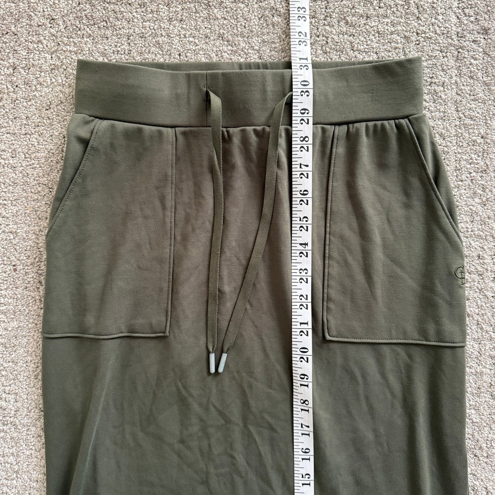 Cozy Earth Brushed Bamboo‎ XS Olive Green Midi Skirt Drawstring Comfy Athleisure - Picture 5 of 9